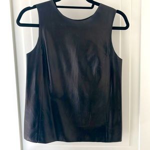 Vince leather tank. Size 2/M.